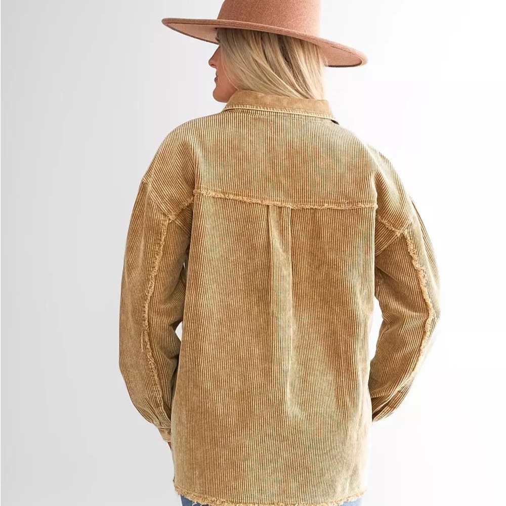 Buckle BKE Washed Corduroy Shacket - Picture 3 of 4